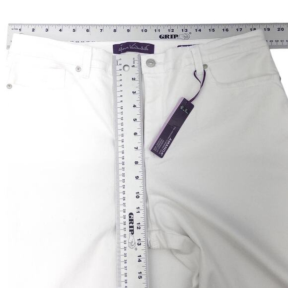 New Gloria Vanderbilt Amanda Jeans White 16 Short - Picture 5 of 7